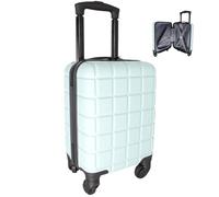 Bordlite Lightweight ABS Underseat Hard Cabin Suitcase 40x25x20cm | Cabin Approved EasyJet, RyanAir British Airways, Emirates, Virgin Atlantic & More (Seafoam.)