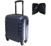 Bordlite Lightweight ABS Underseat Hard Cabin Suitcase - 45x36x20cm | Cabin Approved EasyJet, British Airways, Emirates, Virgin Atlantic & More (Navy)