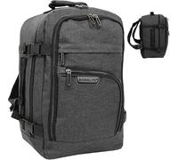 Bordlite Ryanair 40x20x25cm Underseat Cabin Backpack - Airline Approved Carry On Bag for Ryanair, EasyJet, Jet2 & More - Lightweight Travel Rucksack Fits Free Under Seat - Black