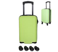 Bordlite Ryanair 40x25x20cm Cabin Suitcase - Removable Wheels for Extra Space - Underseat Hard Shell Carry On - Approved for Ryanair, easyJet, Jet2 - Lightweight ABS Travel Case (Lime)