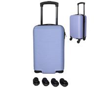 Bordlite Ryanair 40x25x20cm Cabin Suitcase - Removable Wheels for Extra Space - Underseat Hard Shell Carry On - Approved for Ryanair, easyJet, Jet2 - Lightweight ABS Travel Case (Mauve)