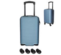 Bordlite Ryanair 40x25x20cm Cabin Suitcase - Removable Wheels for Extra Space - Underseat Hard Shell Carry On - Approved for Ryanair, easyJet, Jet2 - Lightweight ABS Travel Case - Airforce Blue