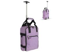 Bordlite Ryanair Approved Cabin Bag 40x20x25cm - Wheeled Underseat Holdall with Extendable Handle, Multi-Pocket Travel Bag - Navy, Fits EasyJet & Major Airlines