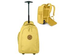 Bordlite Ryanair Cabin Approved Wheeled Backpack 40x25x20cm - 2 in 1 Lightweight Trolley Bag & Rucksack on Wheels (20L) Underseat Hand Luggage for Travel, Business, Weekend Trips - Mustard