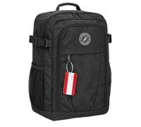 Bordlite Ryanair Cabin Backpack 40x30x20cm Underseat Bag, Personal Item Hand Luggage with Front Compartment, Compression Straps, Luggage Strap & Included Luggage Tag, Black