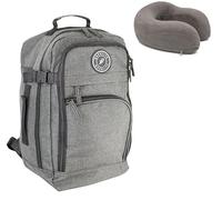 Bordlite RyanAir Carry On Underseat Cabin Backpack - 40x20x25cm - Airline Approved Travel Rucksack - Approved for EasyJet, Jet2, RyanrAir, Virgin Atlantic, KLM (Grey)