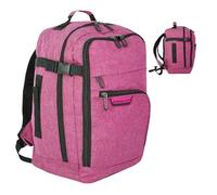 Bordlite Travel Underseat Cabin Approved Backpack, Lightweight Travel Rucksack, Premium Carry on Bag, 40x20x25cm - Pink