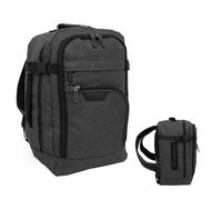 Bordlite Travel Underseat Cabin Approved Backpack, Lightweight Travel Rucksack, Premium Carry on Bag, 40x20x25cm - Black