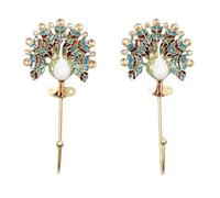 bordorsse Vintage Wall Hooks Decorative Rack Hangers, 2 Pack Metal Wall Mounted Hook with Bird Shape for Hanging Coats