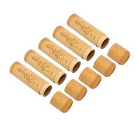 BORDSTRACT 5pcs Pet Bamboo Tube Urn Eco, Cremation Keepsake Urn Container for Ashes Male Female Pet Dog Cat Ashes