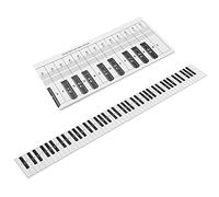 BORDSTRACT 88 Keys Piano Keyboard Note Paper Chart, Ideal Visual Tool for Beginners & Teachers, Waterproof Coated Paper, 5.5x4.8in