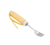 BORDSTRACT Adaptive Utensils, Flexible Fork/Spoon with Adjustable Strap, Rotatable Tip and Nonslip Handle, Eating Utensils for Parkinson’s, Arthritis, Elderly, Disabled(Fork)