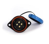 BORDSTRACT Aviation Plug Socket, 4Pin 500V 25A SP29 Flange 13-16 Cable Plug Contact IP68 Waterproof Connector Male Female Cable for Communication Equipment Instrumentation