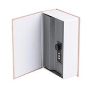 BORDSTRACT Book Safe Box, Portable Book Safe with 3 Digits Combination Lock, Diversion Secret Money Can, Anti-Theft Hidden Safe Storage Box for Home, Office, Traveling