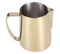 BORDSTRACT Coffee Jug, 304 Stainless Steel Milk Frothing Cup, Multifunction Latte Art Pitcher Accessory Gold Color Food Grade Durable Material Eagle Shaped Water Outlet Design(Big)