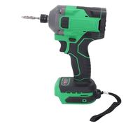 BORDSTRACT High Torsion Cordless Impact Wrench with LED Light for Various Tasks Green Material