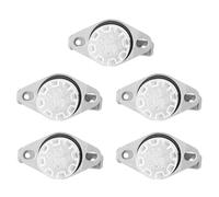BORDSTRACT KSD301 Thermal Switch | NO 150℃ 5Pcs | AC250V 10A Snap Action Temperature Control | 6.3mm Quick Connect Terminals, For Heater Appliances, Overheat Protection Cutout (150℃)