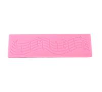 BORDSTRACT Music Note Lace Silicone, Fondant Mat Cake Decorating Tool, Sugar lace mat Gum Paste Cupcake Topper Icing Candy Imprint Baking
