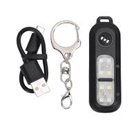 BORDSTRACT Personal Safety Alarm, 130dB Siren Keychain with 3 Color LED Strobe, Rechargeable 130mAh Battery, for Running Walking and Travel