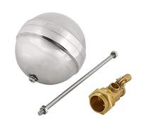 BORDSTRACT Stainless Steel Float Ball DN25 G1 Brass External Thread Water Sensor Float Valve Level Switch for Magnetic Level Switches and Liquid Level Measurement