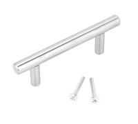 BORDSTRACT T Bar Cabinet Pull Handles, Stainless Steel Hollow Kitchen Cupboard Drawer Hardware Handles for Furniture Modernisation 100mm