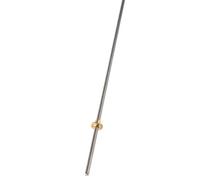 BORDSTRACT T8 8mm Trapezoidal Stainless Steel Threaded Rod Lead Screw & Brass Nut for 3D Printer, 300mm (11.8in) Length, 2mm Pitch, 8mm Lead (500mm)