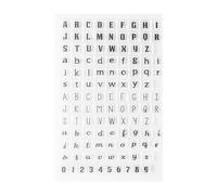 BORDSTRACT Transparent Silicone Seals Stamp, Alphabet Numbers Transparent Silicone Stamp Seal for DIY Scrapbook Accounting Note Photo Album (Y38-uppercase and Lowercase English Letters)