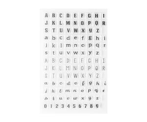 BORDSTRACT Transparent Silicone Seals Stamp, Alphabet Numbers Transparent Silicone Stamp Seal for DIY Scrapbook Accounting Note Photo Album (Y38-uppercase and Lowercase English Letters)