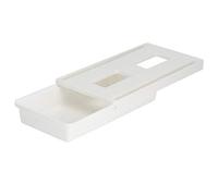 BORDSTRACT Under Desk Storage Drawer, Self Adhesive Under Table Drawer Attachment, Hidden Plastic Desk Storage Tray for Office, Kitchen, Home and School (SMALL)