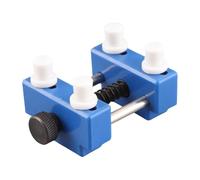 BORDSTRACT Watch Repair Vise Tool, Watch Case Holder Dial Fixer Metal Plastic Watchmaker Repairing Tool for Watch Maintenance (Blue)