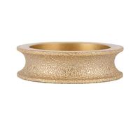 Bore 20mm Dia 75mm Vacuum Brazed Diamond Profile Grinding Wheel A Variety Of Shapes Diamond Disc Abrasive Grinding Wheel Tools(Full Bullnose 15mm)