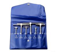 Bore Gauge, 8-150mm Adjustable Telescopic Internal Diameter Gauge, Round Head Aperture Measuring Tool for Workshop