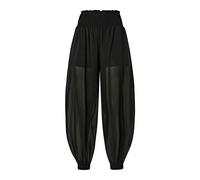 Bore Pantalone Voile Viscosa - female - PINKO - Tapered Trousers - Black - XS - Trousers XS