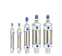 Bore16/20 Stroke25/50/75/100/125/150/175-500-S Stainless Steel Mini Pneumatic Cylinder Double Acting Type(Stroke50-S,Bore20mm)