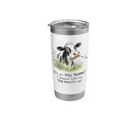 Bored Cow Still Talking Watercolor Sarcasm Stainless Steel Insulated Tumbler
