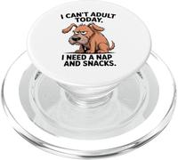 Bored - Dog I Can't Adult Today - I Need a Nap and Snacks PopSockets PopGrip for MagSafe