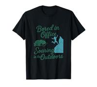 Bored in Office Soaring Outdoors Work Play Graphic T-Shirt