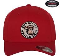 Bored Of Directors Circle Patch Flexfit Cap Red