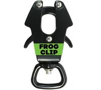 BORED? PARACORD! Frog Clip Heavy-Duty Strong Aluminum Alloy for Dog Leash Collars - Quick Release,EDC, Keychain, Tactical, Black, 2 Pack