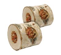 Boredom Breaker Natural Treat Nibble Woodroll Carrot pack of 2