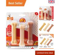 Boredom Buster Chew Toy Set for Small Dogs - Peanut Butter & Bacon Flavors