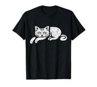 Boredom Cat Relatable Lazy Cat Mood for Everyday Life_white T-Shirt