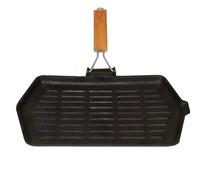 Borella - Cast Iron Griddle 35X21 Enamelled Cast Iron Ribbed Surface
