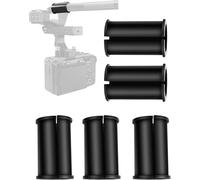 Borenbuir 6 Pcs Microphone Shock Mount Rubber Spacer Tube Microphone Sleeve Washer Compatible with Sony Camcorder Rode NTG, Sennheiser MKH Shotgun Mic FX3,FS7,FX6,FX8,FX9,NX80,FS5