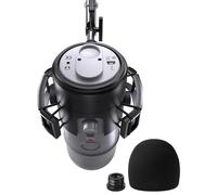 Borenbuir [Custom Built for Blue Yeti Shock Mount with Pop Filter], 2025 Upgrade Anti-Vibration Suspension Elastic Shock Mount Holder Clip Mics Stand with Screw Adapter Compatible with Yeti Microphone