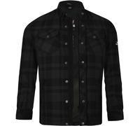 Bores Lumberjack Basic Motorcycle Shirt, black-grey, size 4XL for Men