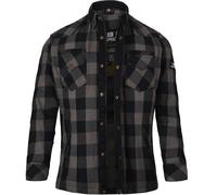 Bores Lumberjack Premium Ladies Motorcycle Shirt, black-grey, size XL for Women