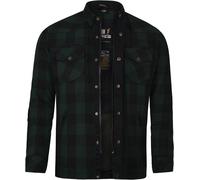 Bores Lumberjack Premium Motorcycle Shirt, black-green, size 5XL