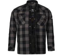 Bores Lumberjack Premium Motorcycle Shirt, black-grey, size 11XL for Men