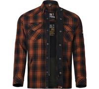 Bores Lumberjack Premium Motorcycle Shirt, black-orange, size 4XL